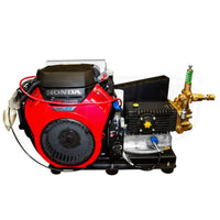 BE Power Equipment Professional 3000 PSI (Gas - Cold Water) Belt-Drive Skid Pressure Washer w/ General Pump & Electric Start Honda IGX800 Engine - CWF1027H